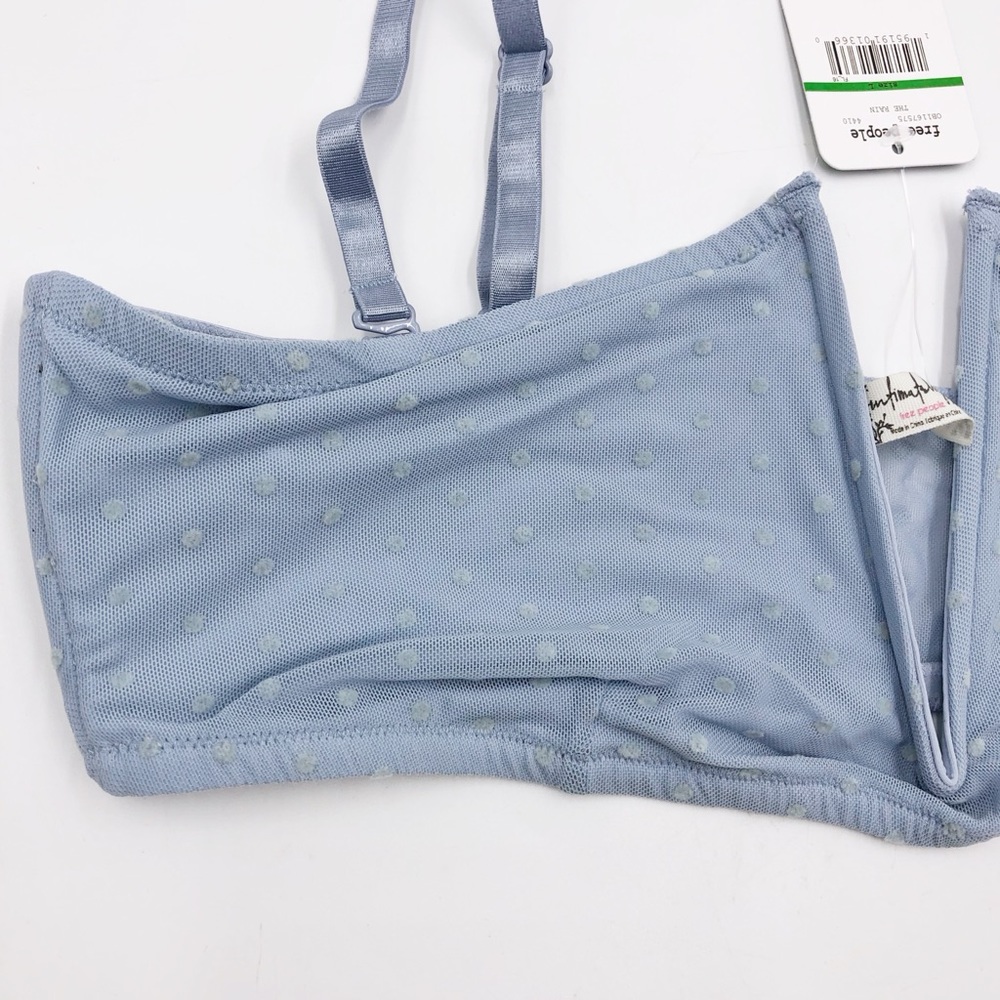 Free People Sierra Bandeau Bra Blue Rain - Picture 8 of 12